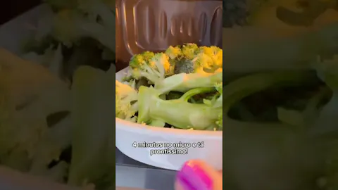 Brócolis Crocante no Micro-ondas