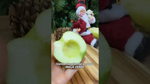 Maçã Verde com Manteiga de Coco e Canela