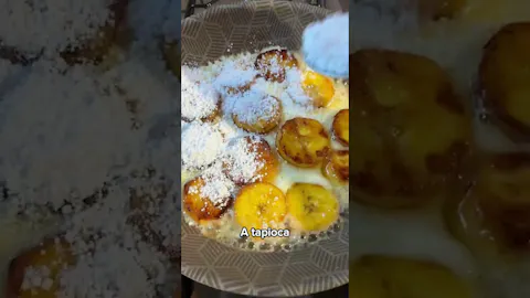 Tapioca com Banana da Terra Grelhada e Queijo Meia Cura