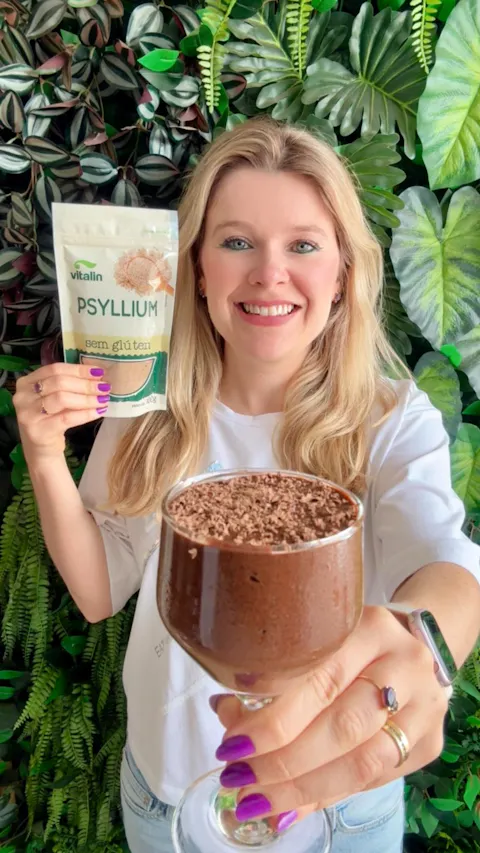 Mousse de Chocolate Saudável com Psyllium