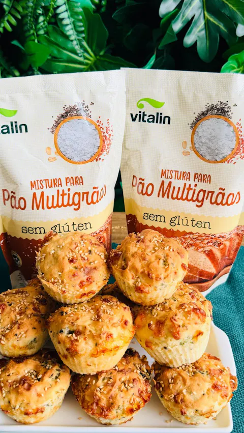 Pão Multigrãos Recheado de Queijo e Brócolis na Air Fryer