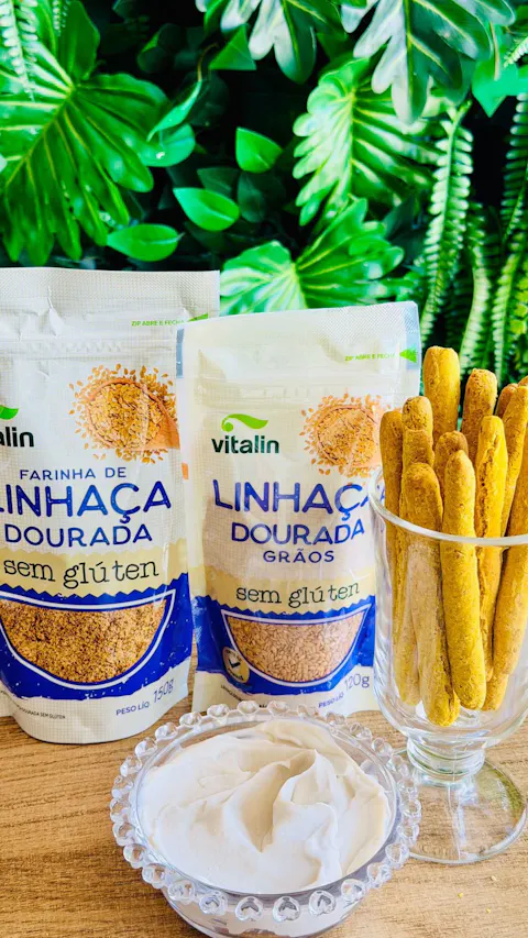 Palito de Ouro Crocante de Linhaça e Cúrcuma