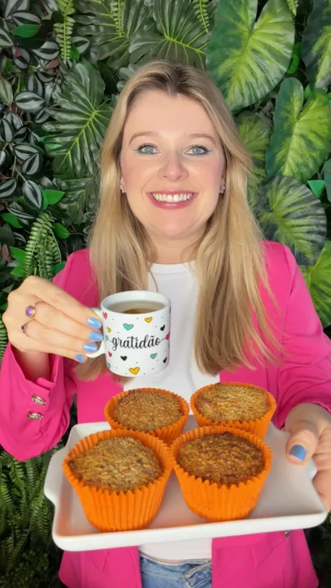 Muffin de Banana com Aveia e Gengibre