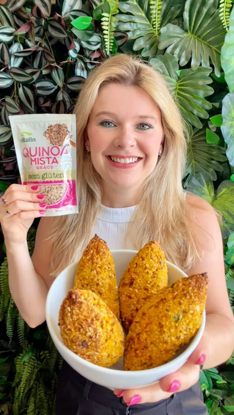 Kibe de Quinoa com Abóbora na Air Fryer