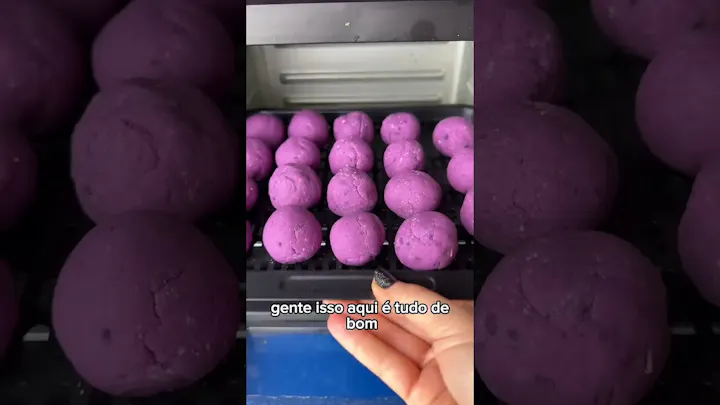 Vídeo: Pão de Queijo de Batata Doce Roxa