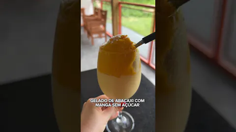 Gelado de Abacaxi e Manga Sem Açúcar