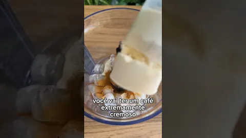 Café Cremoso Gelado com Leite em Pó