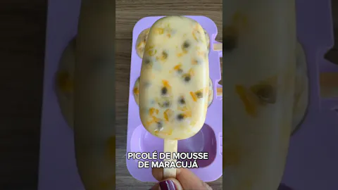 Picolé de Mousse de Maracujá