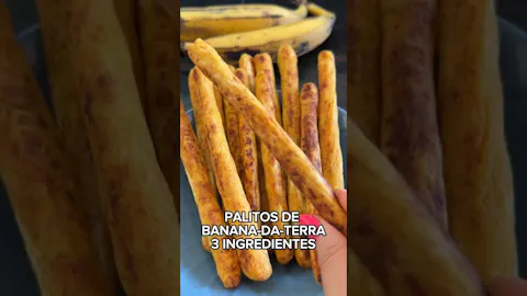Palitos de Banana da Terra com 3 Ingredientes