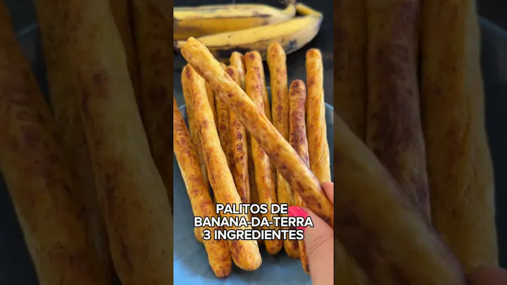 Vídeo: Palitos de Banana da Terra com 3 Ingredientes
