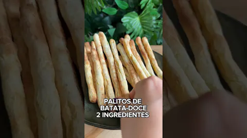 Palitos de Batata Doce com 2 Ingredientes
