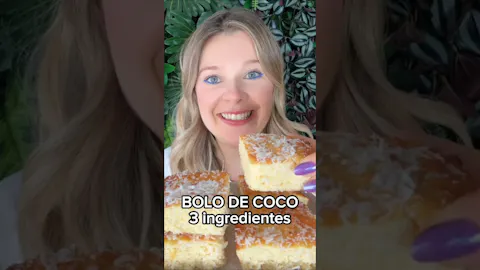Bolo de Coco com Três Ingredientes