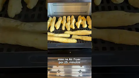 Palitos de Mandioca Crocantes na Air Fryer