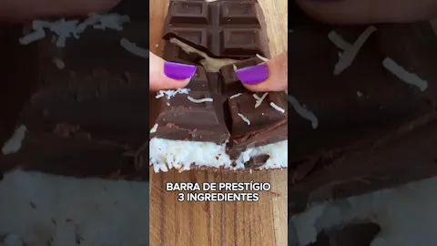 Barra de Prestígio com 3 Ingredientes