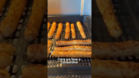 Palitos de Mandioca Crocantes com Coco na Air Fryer