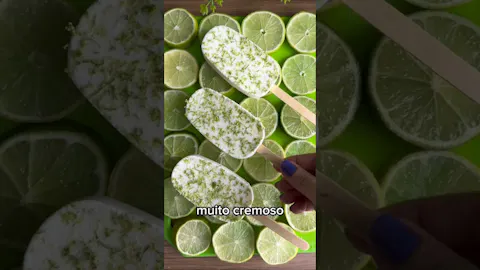 Picolé de Limão Cremoso com 3 Ingredientes