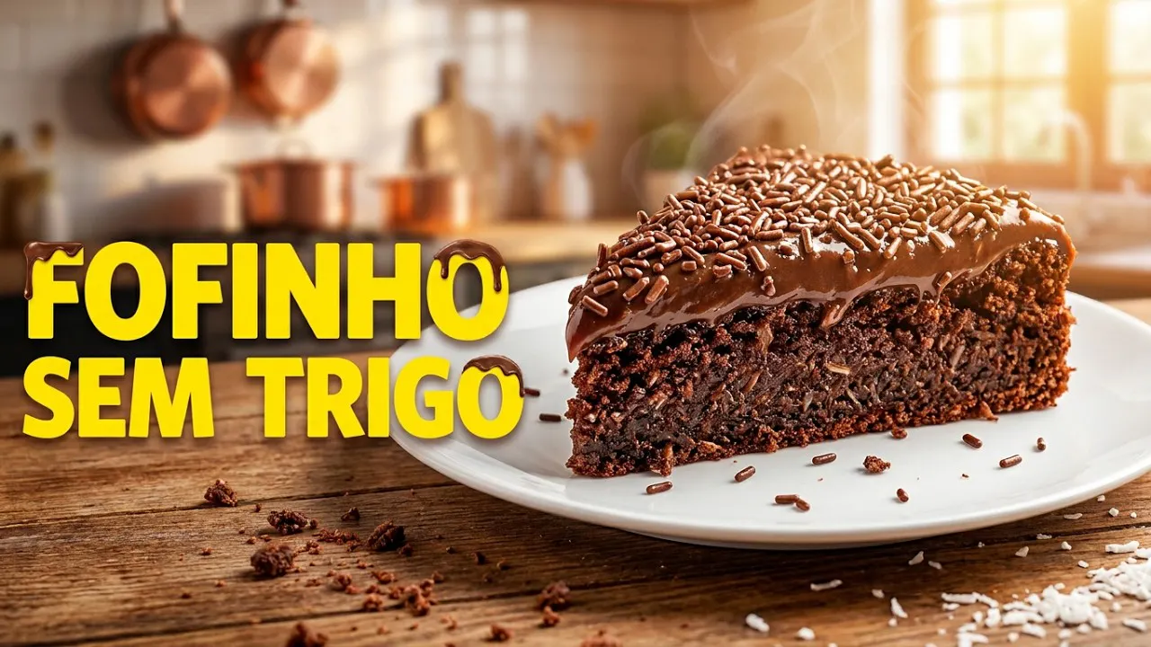 Vídeo: Torta de Brigadeiro com Coco Sem Farinha de Trigo