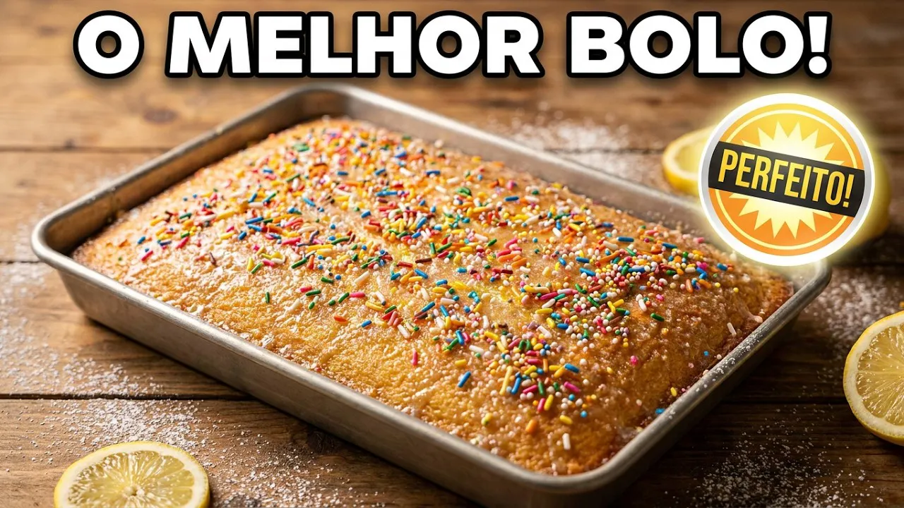 Vídeo: Bolo de Limão com Crostinha de Açúcar