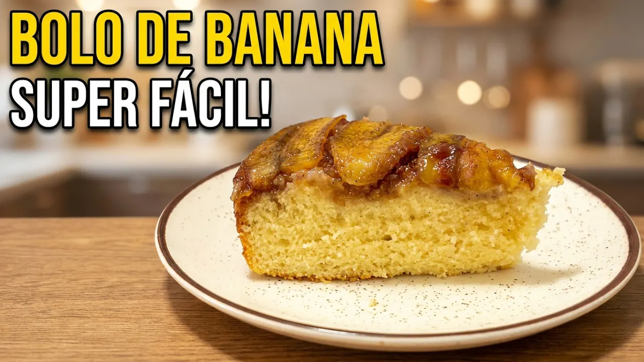 Vídeo: Bolo de Banana com Calda de Açúcar e Canela