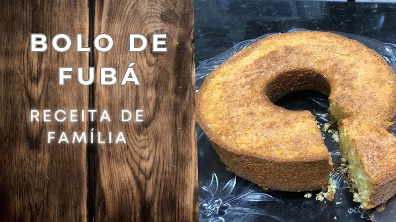 Bolo de Fubá com Goiabada