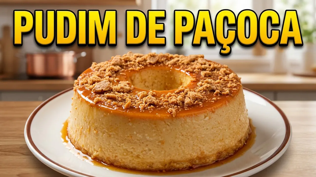 Vídeo: Pudim de Paçoquinha