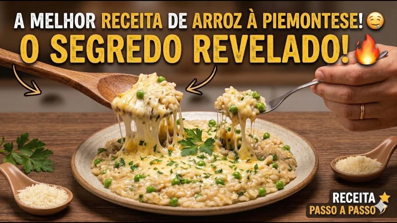Vídeo: Arroz Piamontês com Ervilhas Frescas