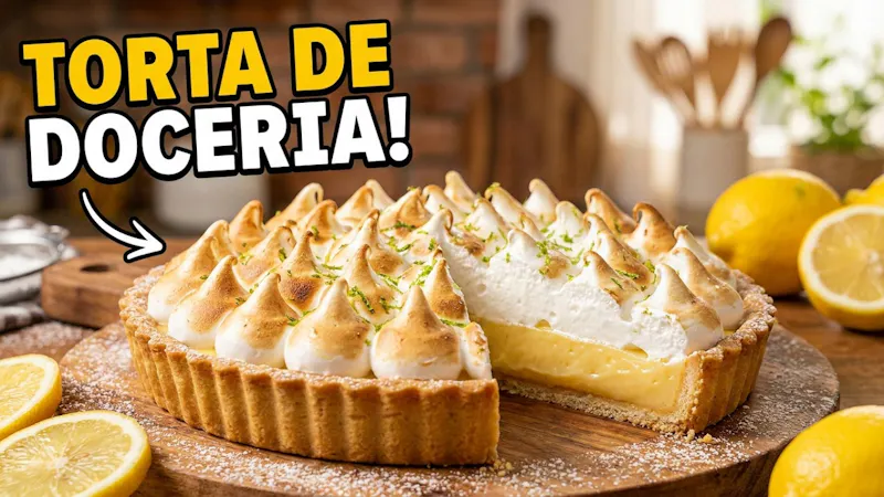 Tortinha de Limão Clássica com Suspiro