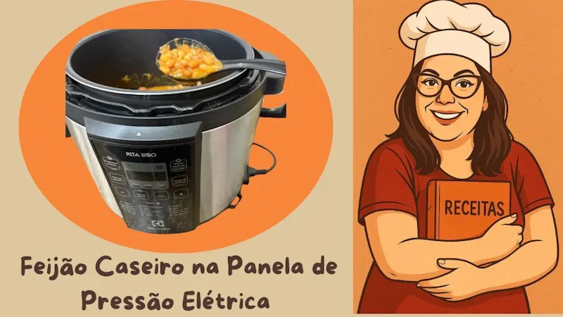 Feijão Carioca na Panela de Pressão Elétrica