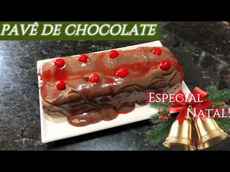 Pavê de Chocolate de Natal
