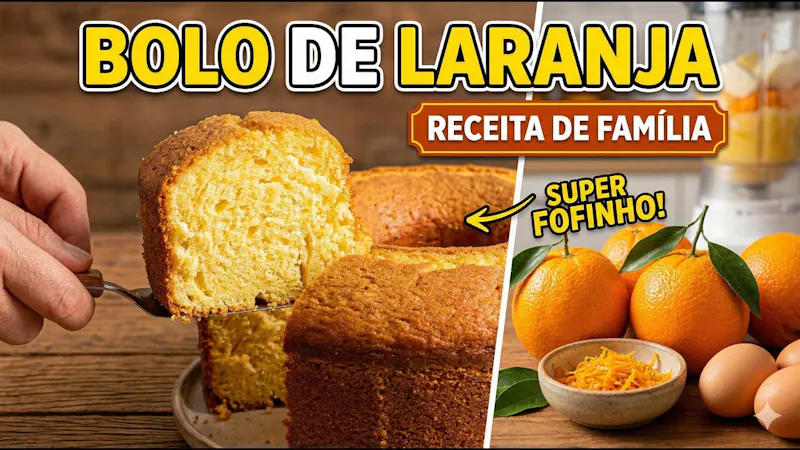 Bolo de Laranja Fofinho