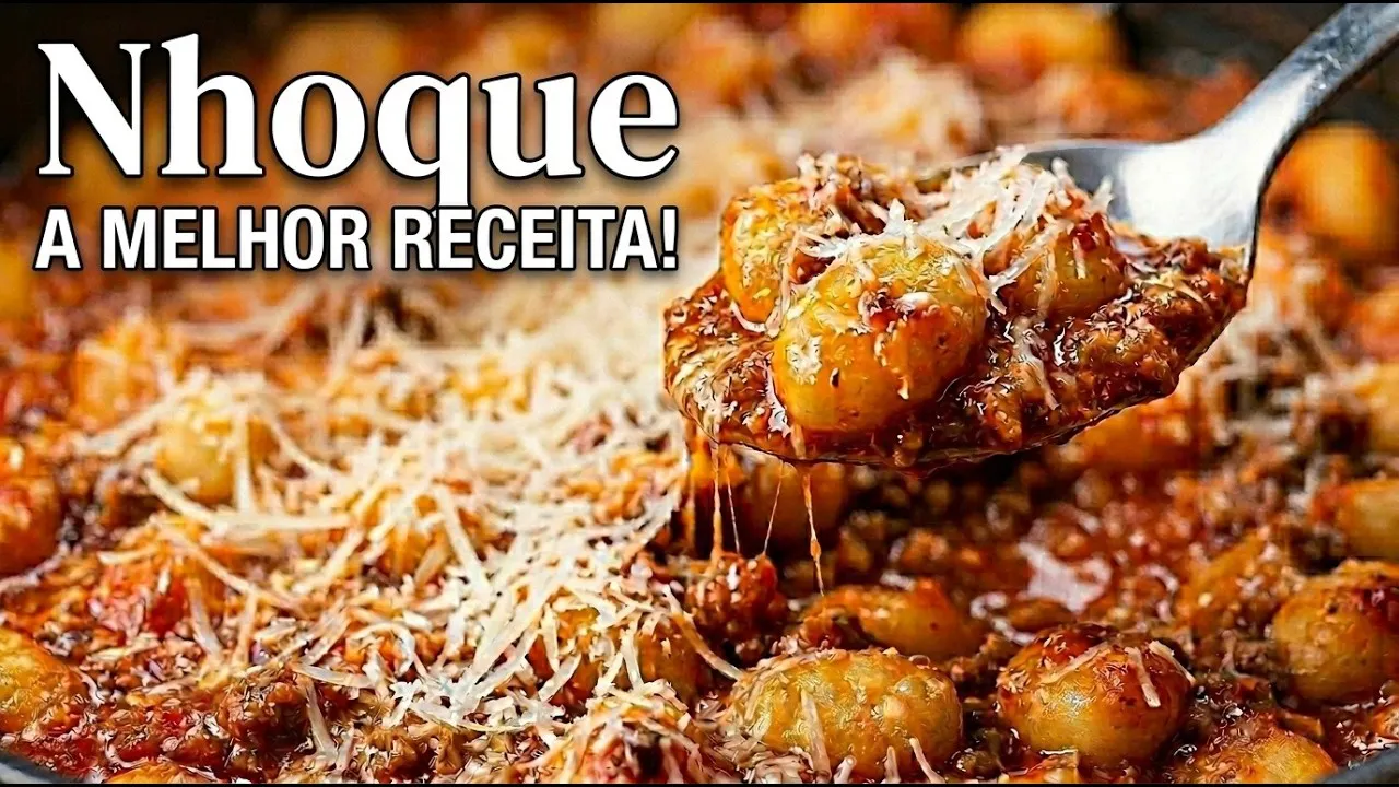 Vídeo: Nhoque de Batata com Molho à Bolonhesa