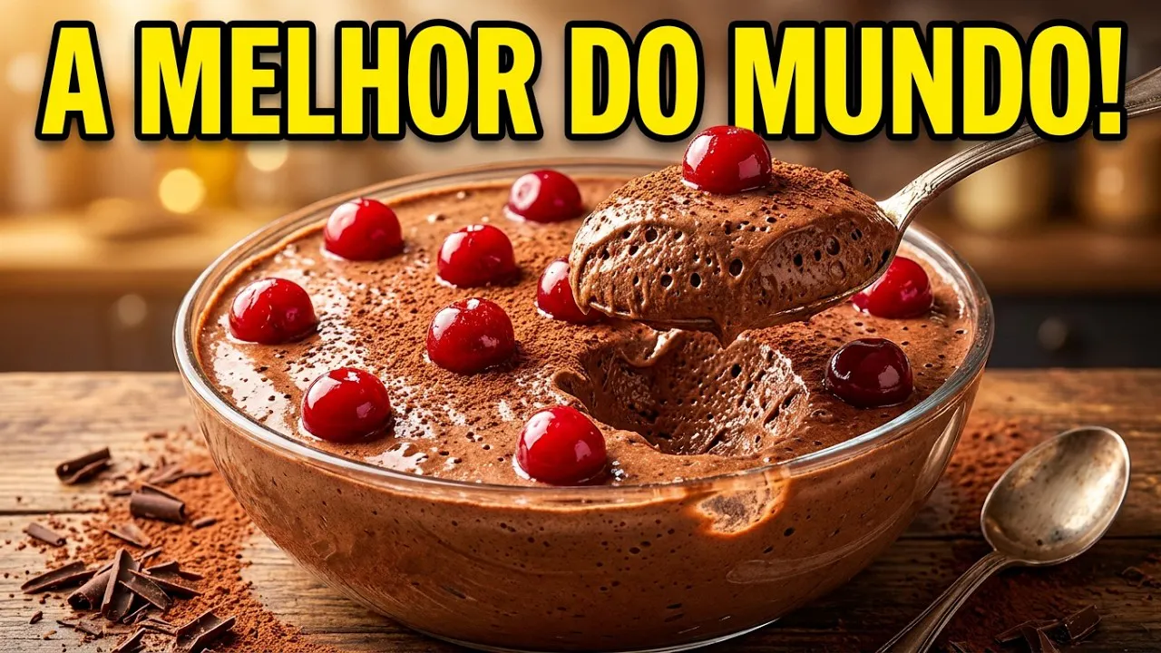 Vídeo: Mousse de Chocolate Clássica Francesa