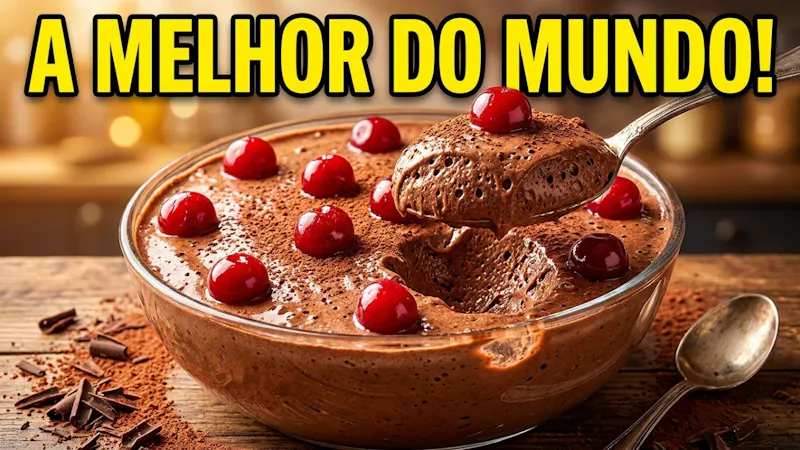 Mousse de Chocolate Clássica Francesa