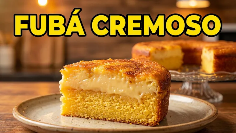 Bolo de Fubá Cremoso