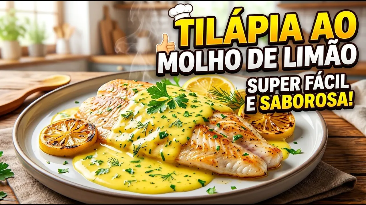 Vídeo: Filé de Tilápia ao Molho de Limão com Purê de Batata
