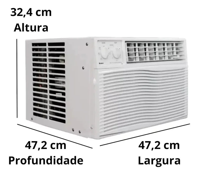 Ar Condicionado Janela Gree 10000 Btus Mecânico Frio Branco — foto 3 de 4