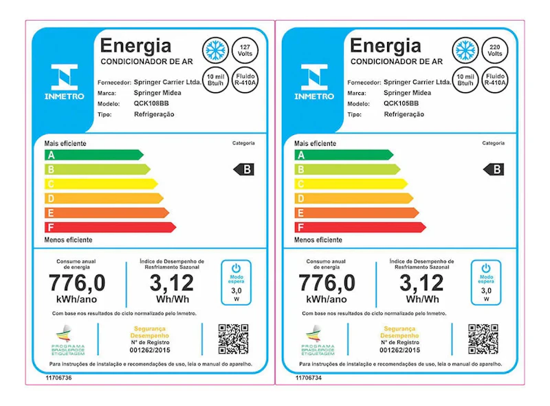 Ar Condicionado Janela 10000 Btu Mecânico Frio Midea Cor Branco Voltagem da unidade externa 993 — foto 2 de 2