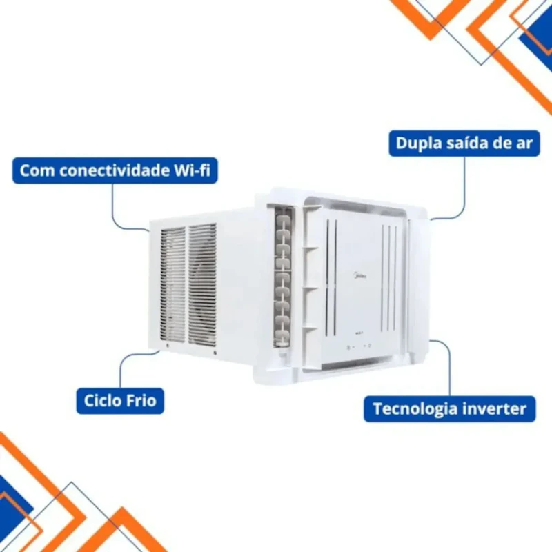 Ar Condicionado Janela Inverter 7500 Btu Qcl075vb Midea 220 V Branco — foto 3 de 11