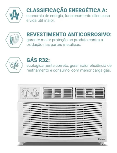 Ar-Condicionado Philco Janela 7500BTUs Frio PAJ7FA — foto 4 de 4