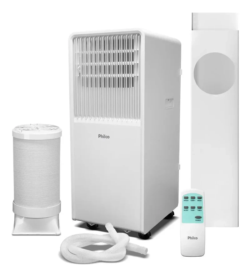 Ar-Condicionado Portátil Philco 10000 BTUs Quente e Frio 4 em 1 com Controle Remoto e Timer PAC10QN