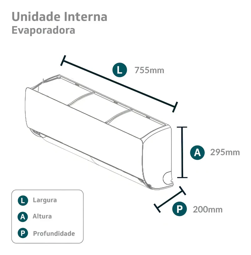 Ar Condicionado Split Elgin Eco Inverter II Wifi 12000 Btus Frio HJFI12C2WB — foto 4 de 5