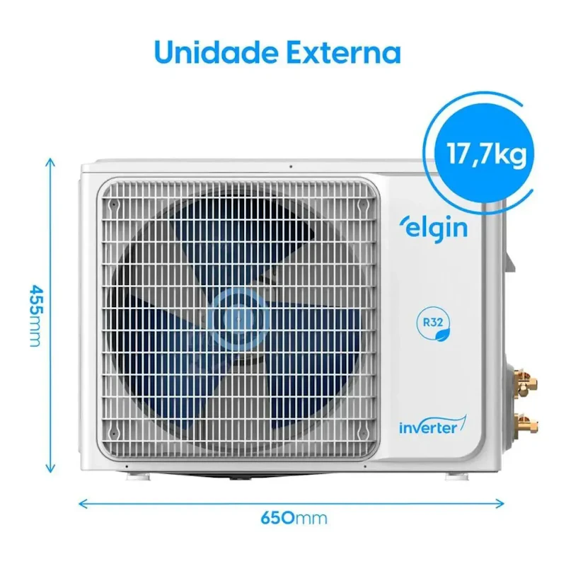 Ar Condicionado Split High Wall Eco Inverter Ii 12000 Btus Quente E Frio Wifi Elgin — foto 2 de 2