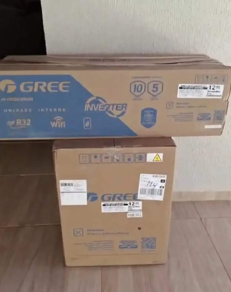 Ar Condicionado Split Gree Inverter 12000 BTU Frio G-Top Auto Wi-Fi