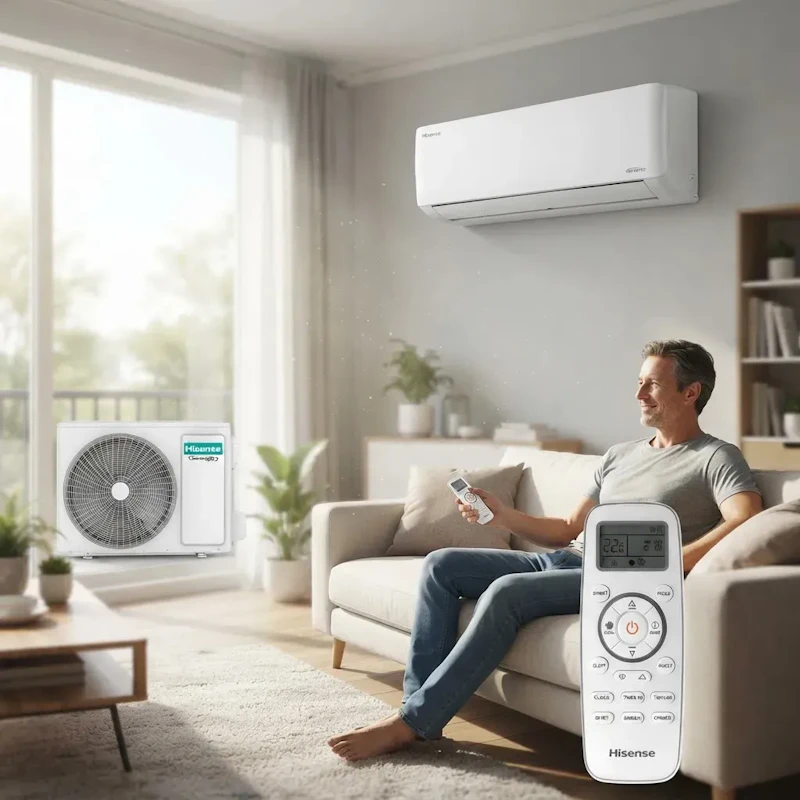 Ar Condicionado Split Hi Wall Inverter Hisense Wi-fi 12000 B Cor Branco — foto 6 de 8