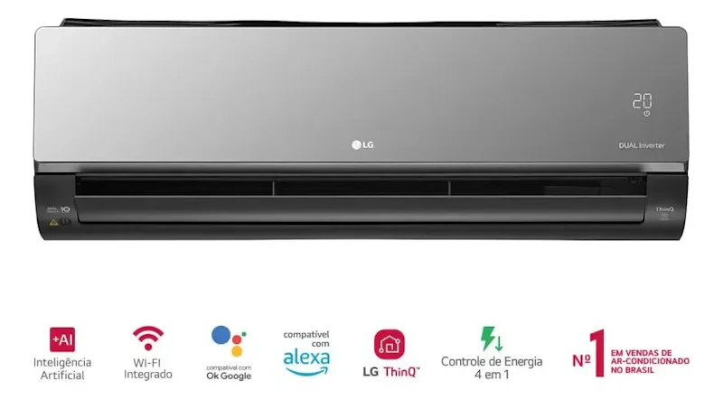Ar Condicionado Split LG Dual Inverter Voice ARTCOOL 12.000 BTUs Quente/Frio com Wi-Fi — foto 3 de 3