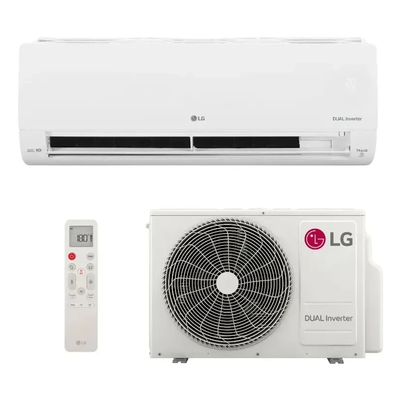 Ar Split Hi Wall Inv LG Dual Voice 12k Btus Frio Mono Branco