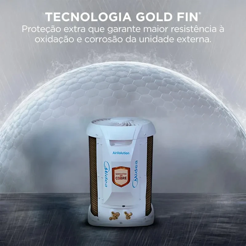 Ar Split Inverter 12000 Midea Airvolution Lite Frio 38TBVCA12M5 42EBVCA12M5 — foto 2 de 6