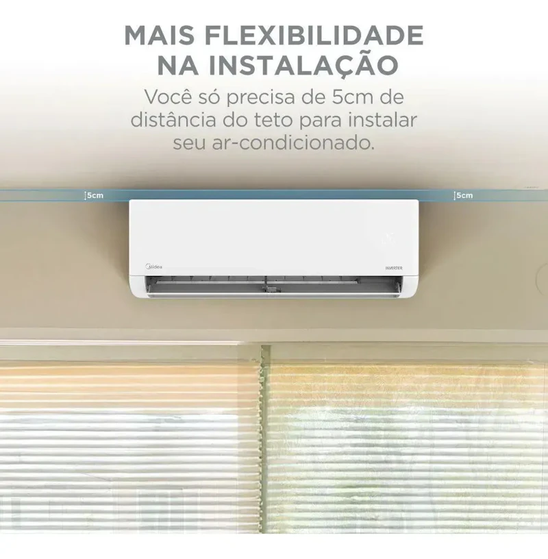 Ar Split Inverter 12000 Midea Airvolution Lite Frio 38TBVCA12M5 42EBVCA12M5 — foto 6 de 6