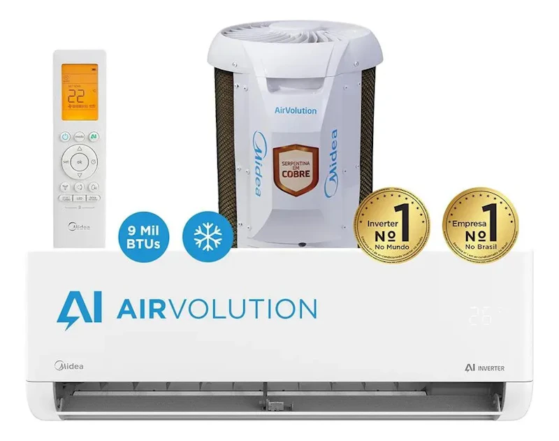 Ar-condicionado Split 12.000 Btus Ai Airvolution Frio Midea Branco — foto 2 de 7