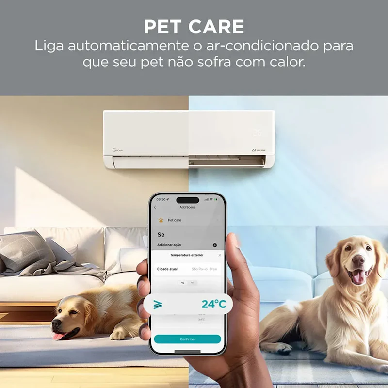 Ar-condicionado Split 12.000 Btus Ai Airvolution Frio Midea Branco — foto 6 de 7